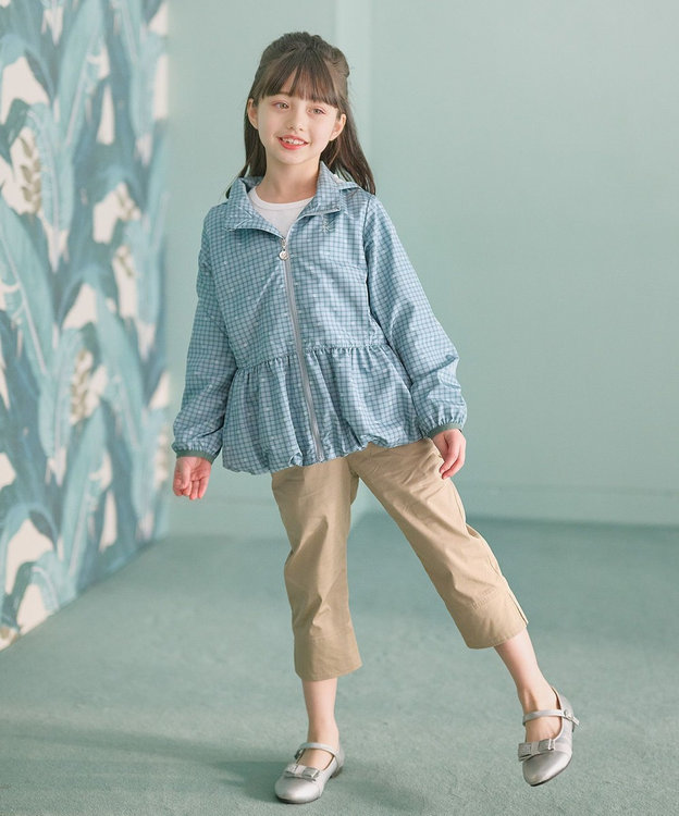 組曲 KIDS 【110-140㎝】スカラップポケット７分丈 パンツ ベージュ系