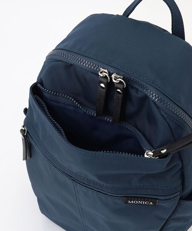 LA BAGAGERIE 【MONICA】サイドジップリュックサック ネイビー