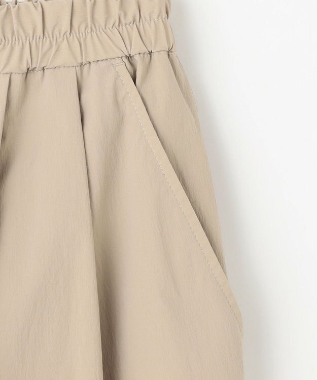 ANY L 【洗濯機可/ウエストゴム】撥水バレルパンツ サンド