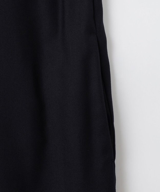 自由区 【洗える】ライトビエラシャツ ワンピース ネイビー