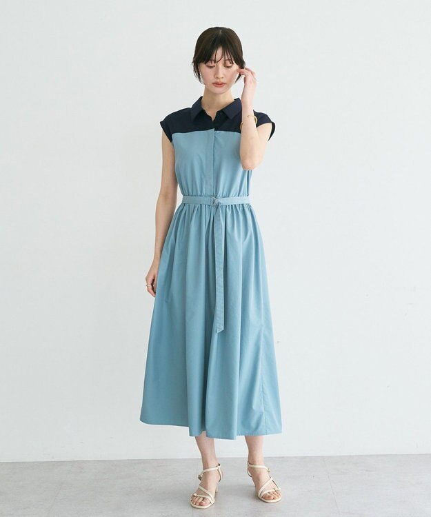 YECCA VECCA ドッキングワンピース Blue