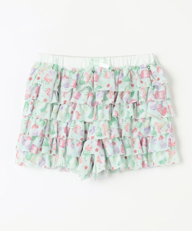 ANY KIDS フリル 天竺 ショート パンツ アイス