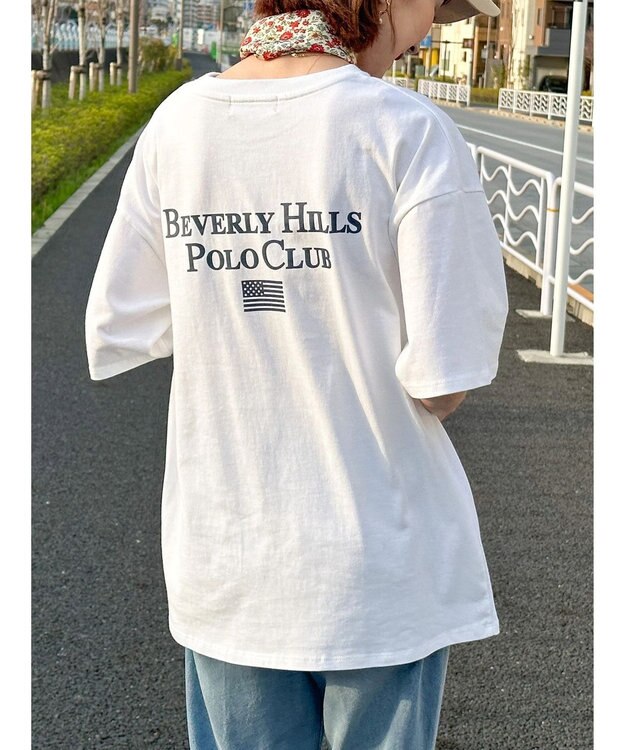 AMERICAN HOLIC Ｂ．Ｈ　ＰＯＬＯ　ＣＬＵＢ　バックプリントＴＥＥ Off White