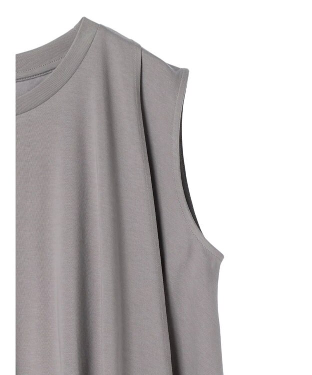 AMERICAN HOLIC 接触冷感バックフレアノースリーブプルオーバー Gray