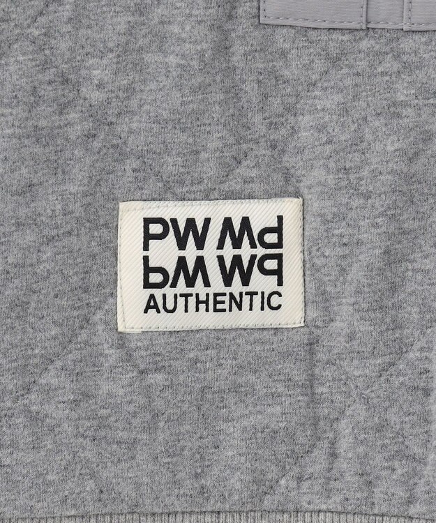 PW CIRCULUS 【裏地付き/防寒】【MEN】キルティングスエットプルオーバー グレー系