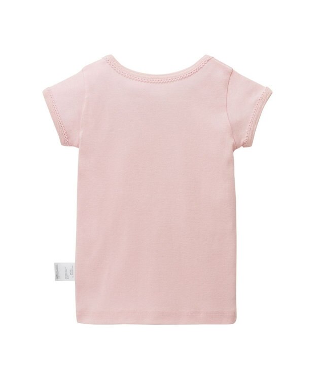 MIKI HOUSE HOT BISCUITS 【80-120cm】 フライス素材半袖肌着(女の子用インナー) ピンク