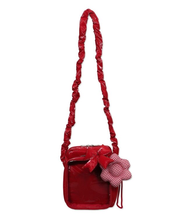 WEGO 【痛バ＆推し活グッズ】きらふわパフィ痛ショルダー レッド