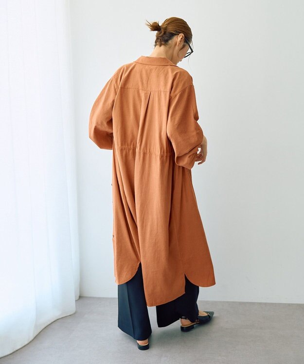 YECCA VECCA 【UVカット】2way袖バルーンワンピース Orange