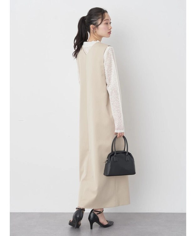 earth music&ecology ジップジレワンピース Beige