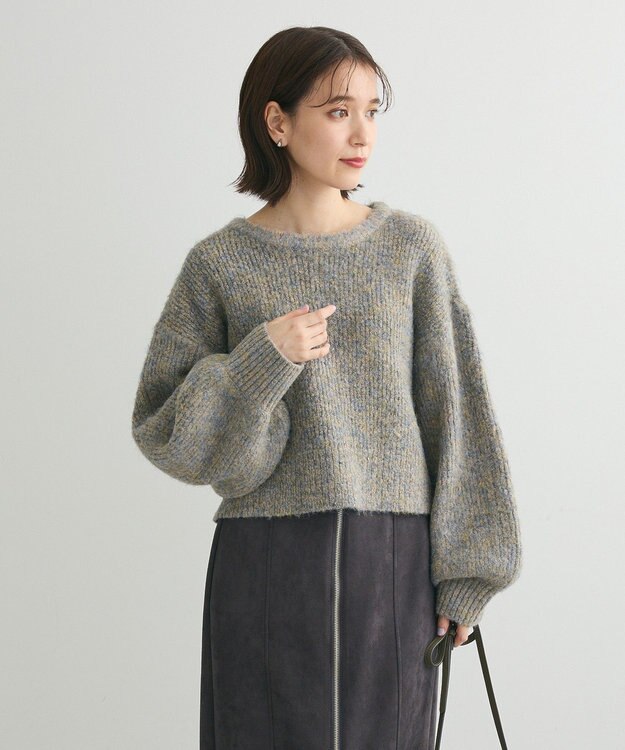 Green Parks ・ＥＬＥＮＣＡＲＥ　ＤＵＥ　ミックスシャギーニット Beige