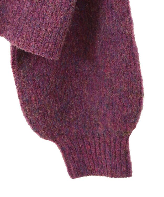 Green Parks ・ＥＬＥＮＣＡＲＥ　ＤＵＥ　ミックスシャギーニット Purple