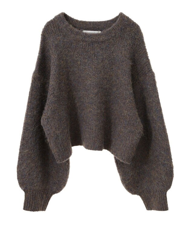 Green Parks ・ＥＬＥＮＣＡＲＥ　ＤＵＥ　ミックスシャギーニット Brown