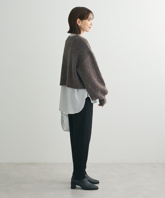 Green Parks ・ＥＬＥＮＣＡＲＥ　ＤＵＥ　ミックスシャギーニット Brown