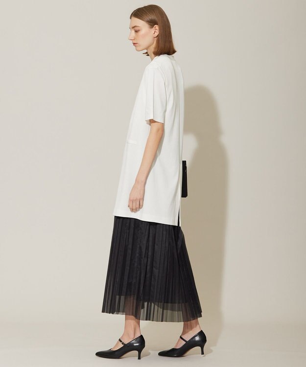 ICB 【洗える】ドライコットンアセテート ニットジレ オフホワイト系