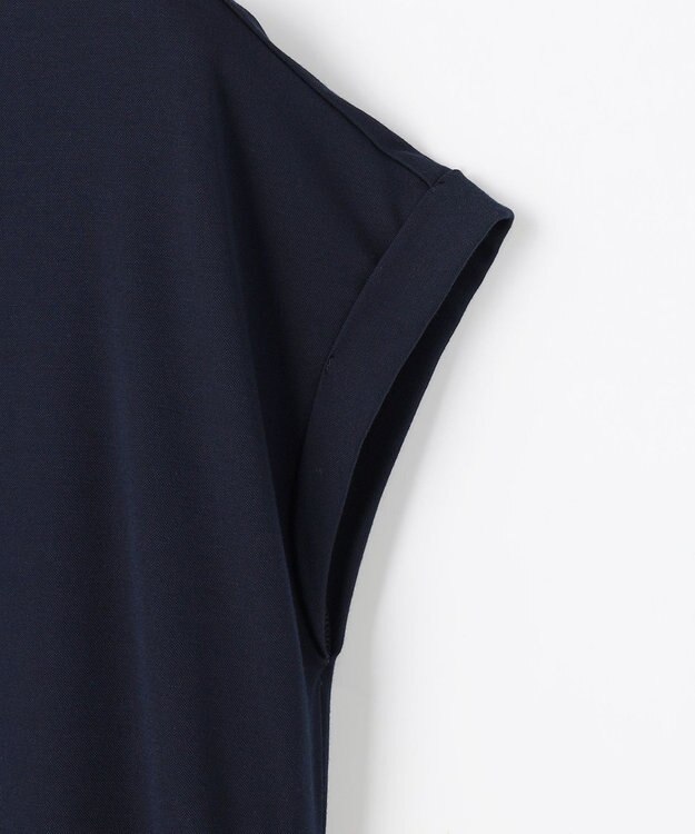 ANY SIS L プリーツ加工 ワンピース ネイビー