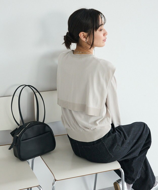 CRAFT STANDARD BOUTIQUE ニットストール+プルオーバー Light Beige