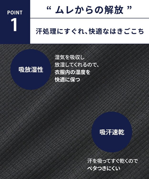 WACOAL MEN インナーボトム　【ムレからの解放】　吸放湿性　吸汗速乾　ひざ下丈　前開き　/ ブロス　GS3330 ブラック