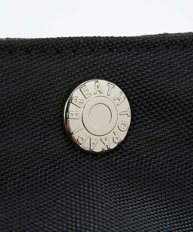 TOPKAPI 【Breath TOPKAPI sis】【WEB限定】ナイロン レザーポケット トートバッグ ショルダー付き A4 / 軽量 / CALM カーム ブラック