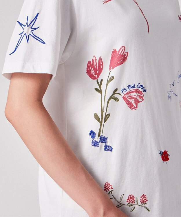 Paul Smith Daisy Chain Doodle 半袖Tシャツ ホワイト