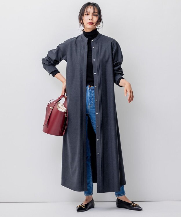 23区 バケツショルダー バッグ レッド系