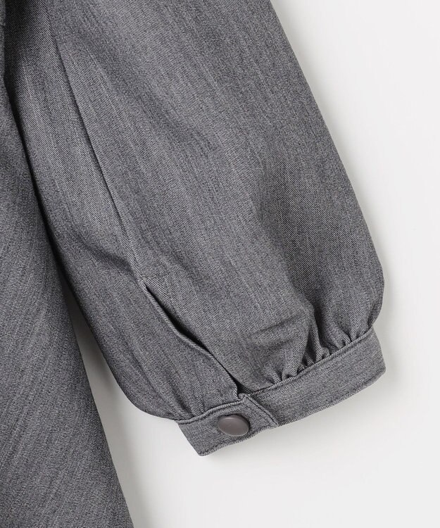 組曲 KIDS 【110-140㎝】 クラシカルグレーワンピース グレー