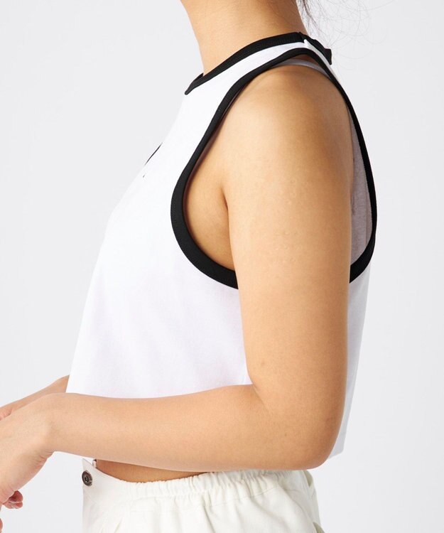 OP／FILA 【Kappa】アメリカンスリーブ リブタンクトップ ホワイト