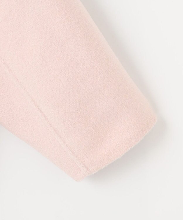 UNFILO 【撥水】ウール混リバー ショートコート ピンク系