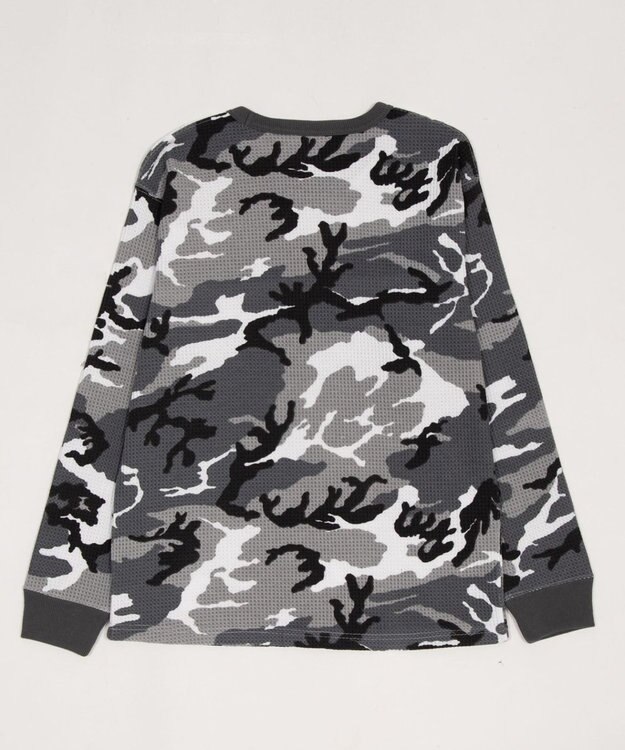 WEGO 【ユニセックス着用ITEM】ワッフルロゴT（長袖） 柄1