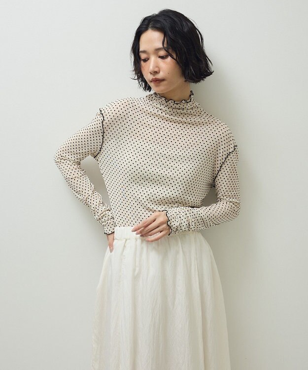 Green Parks ・ＡＮＤＳＥＡＲＣＨ　ドットチュールハイネック Ivory