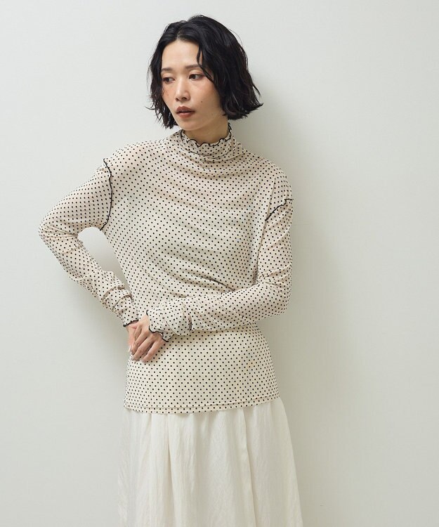 Green Parks ・ＡＮＤＳＥＡＲＣＨ　ドットチュールハイネック Ivory