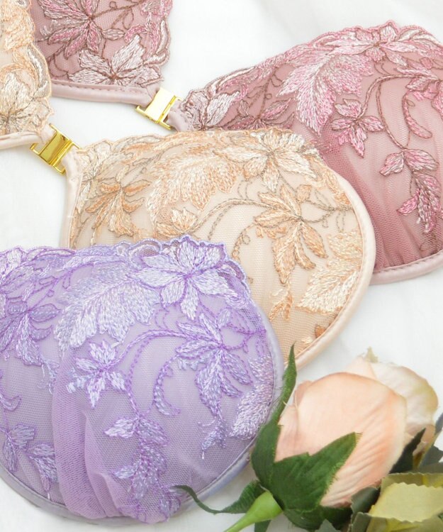 BRADELIS New York 【NuBra / ナチュラルタイプ】ヌーブラ・エアーライト フローラ ライラック