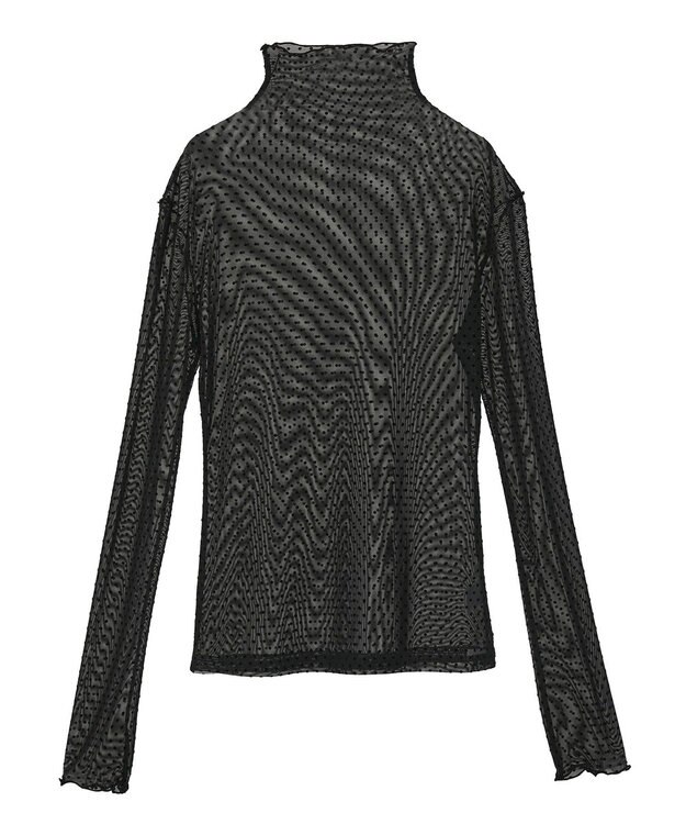 Green Parks ・ＡＮＤＳＥＡＲＣＨ　ドットチュールハイネック Black