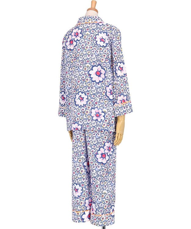 tsumori chisato SLEEP ツモリチサト パジャマ 9分袖 長袖 9分丈 綿100%(本体) 楊柳素材 レディース UDT243 /ワコール ブルー