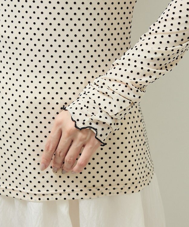 Green Parks ・ＡＮＤＳＥＡＲＣＨ　ドットチュールハイネック Ivory