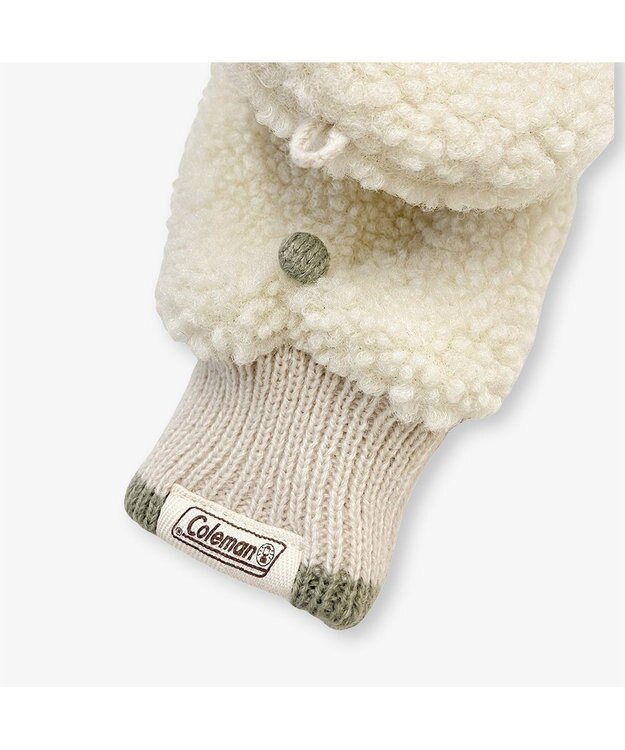 林八百吉商店 Coleman　ボアフードグローブ アイボリー