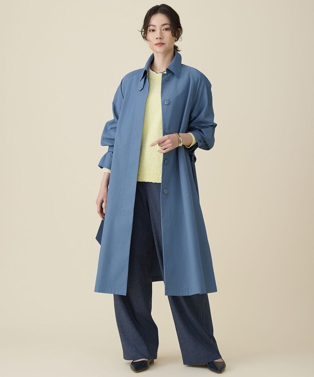 自由区 S ブークレミックスツイード ニット イエロー