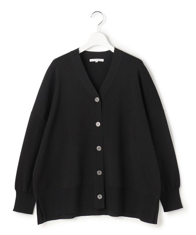 23区 L 【SLOW/一部店舗限定】コットンポリエステル カーディガン ブラック系