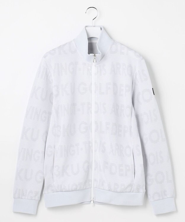 23区GOLF 【MEN】ロゴジャガードトラックジャケット ホワイト系5