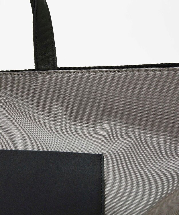TOPKAPI 【Breath TOPKAPI sis】【WEB限定】ナイロン レザーポケット トートバッグ ショルダー付き A4 / 軽量 / CALM カーム グレー