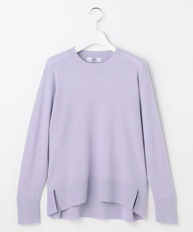 J.PRESS LADIES CASHMERE BLEND クルーネック ニット ラベンダー系