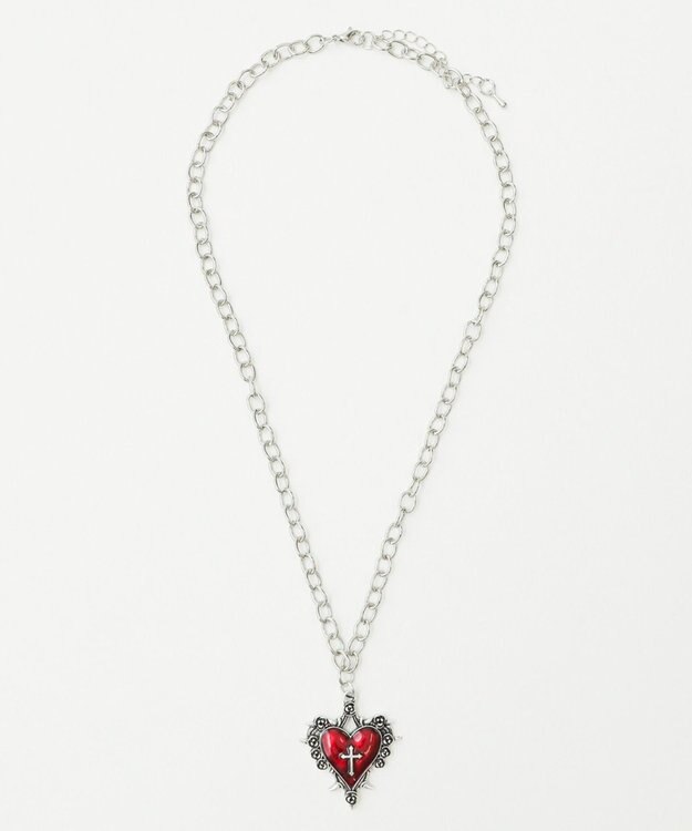 WEGO Lセイクリッドハートネックレス レッド