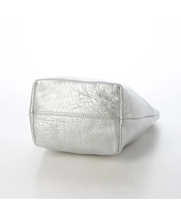 UNBILLION perche 牛革ソフト3wayコードハンドルバッグ シルバー