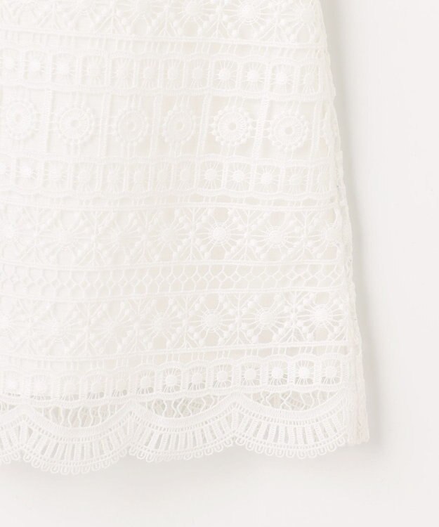 J.PRESS LADIES S レースレイヤードフレア カットソー ホワイト系