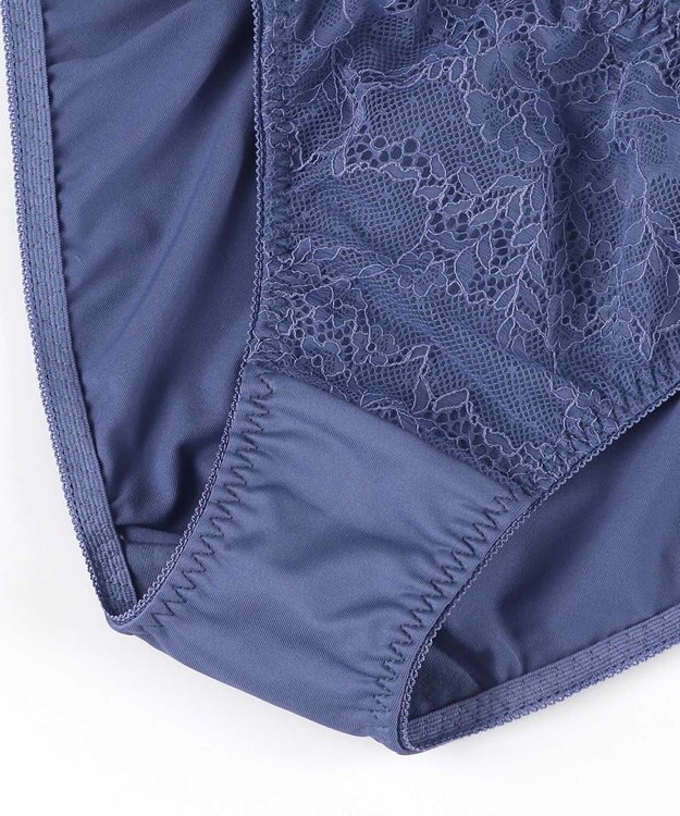 AMPHI ブラジャー ショーツセット まる胸メイク 推し活・推し事応援 Aカップあり 【ブラショーツセット】 上下セット ブラ BBJ201 アンフィ／ワコール ブルー