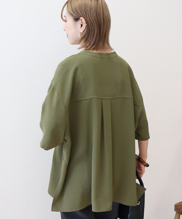 AMERICAN HOLIC ミリタリーWポケットスキッパーシャツ Khaki