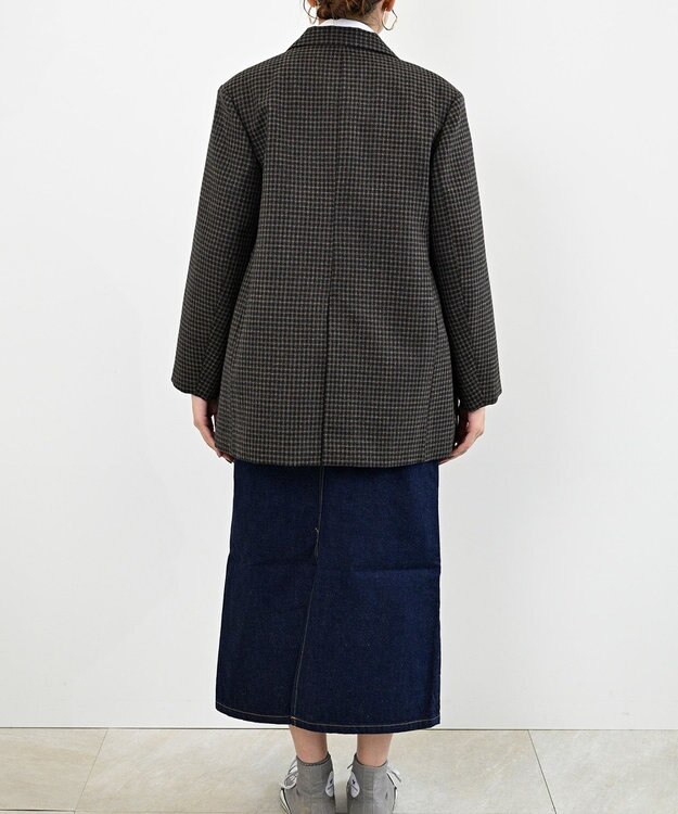 FORFORMO Double Jacket ダブルジャケット チェックブラウン