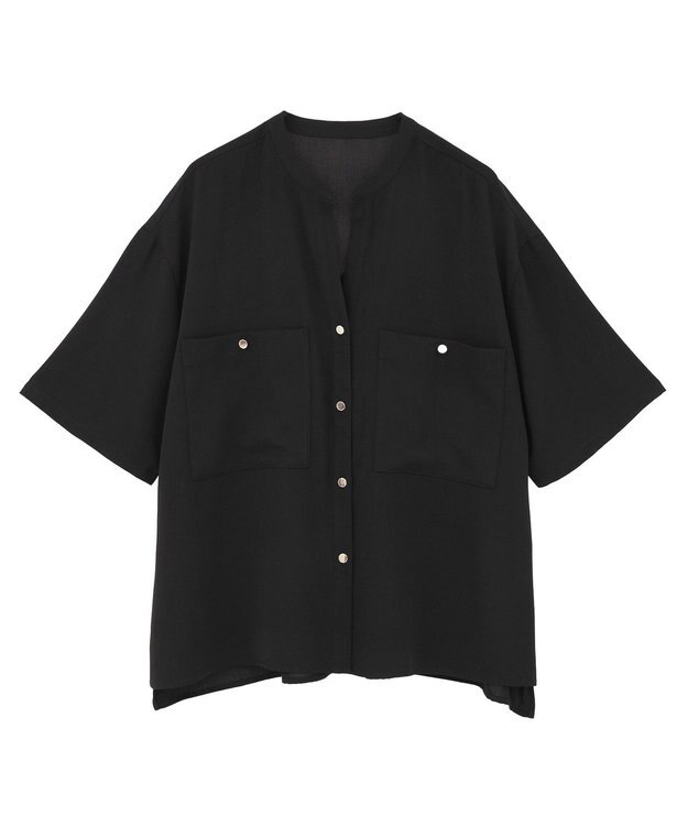 AMERICAN HOLIC ミリタリーWポケットスキッパーシャツ Khaki