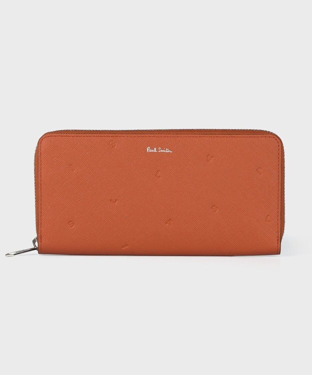 Paul Smith コンティニュアスパターン 長財布 オレンジ