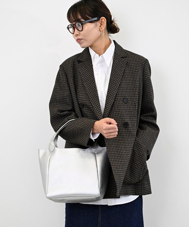 FORFORMO Double Jacket ダブルジャケット チェックブラウン