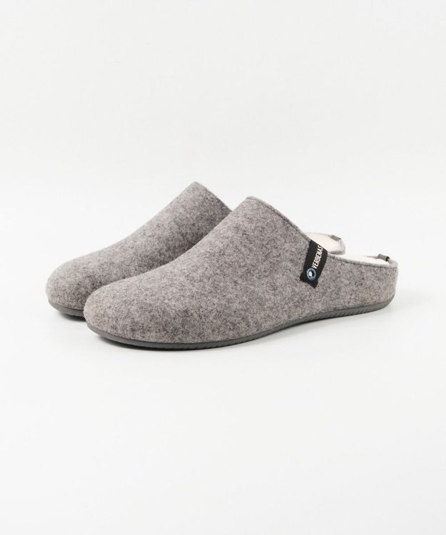 BONTRE 【VERBENAS/ベルベナス】フェルトスリッパ/YORK F PET グレー
